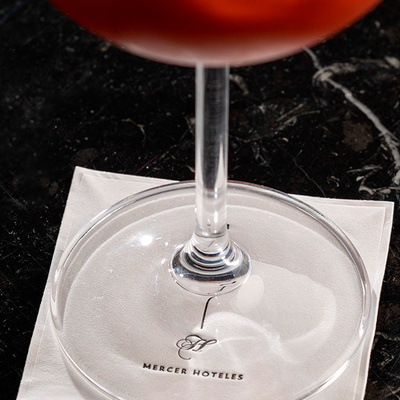 Detail of the Mercer Cocktail Bar at the Mercer Hotel Barcelona