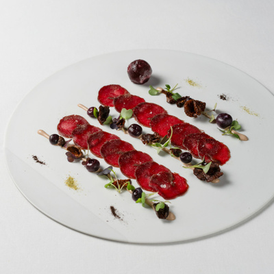 Fine-dining restaurant menu at Mercer Hotel Barcelona