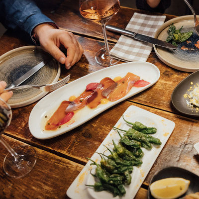 Tapas assortment at Gastronar Le Bouchon of Mercer Hotel Barcelona