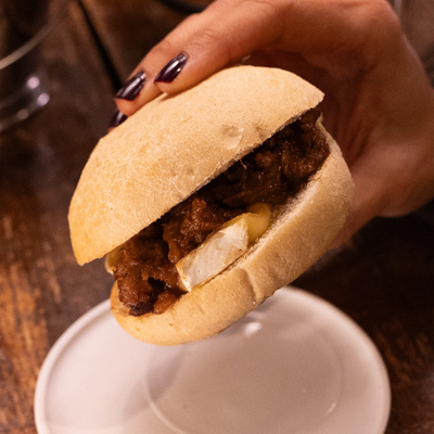 Sobrassada and mozzarella sandwich by Le Bouchon gastrobar at the Hotel Mercer Barcelona