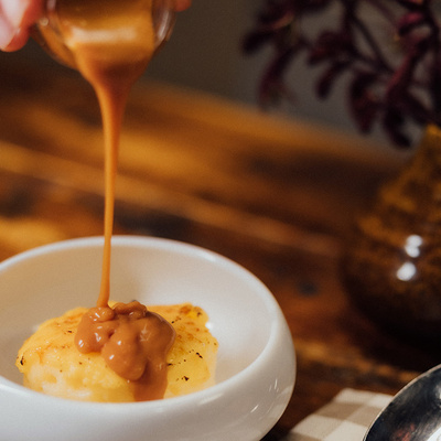 Homemade dessert at Le Bouchon Gastrobar of Mercer Hotel Barcelona