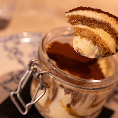 Homemade dessert at Le Bouchon Gastrobar of Mercer Hotel Barcelona
